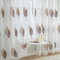 MIULEE Tende per Interni Moderne 2 Pezzi 140x280 CM, Voile Tenda Finestra Interno Salotto, Tenda Trasparente con Ricami a Foglie Motivi, Fantasia Tende Camera da Letto Soggiorno Occhielli