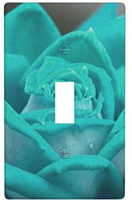 ASEELO Plaque murale imprimée jolie rose, plaque murale pour interrupteur à bascule