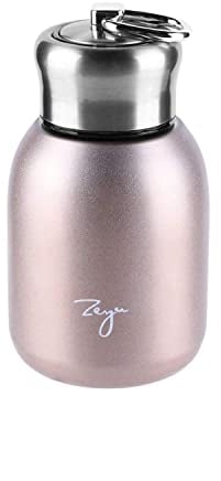 DesignBox Mini Thermal Mug, 10oz/300ML Mini Mug Leak Proof Vacuum Flasks Travel Cup Portable Stainless Steel Drink Water Bottle for Indoor Outdoor (Rose Gold)