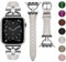 wutwuk Correa Compatible Apple Watch Mujer Piel 44mm 45mm 42mm 49mm(Ultra), Correa Delgada de Cuero Premium con Hebilla en Forma de D para Apple Watch Series 9 8 7 SE 6 5 4 3 2 1-StarLight