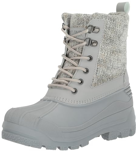 MUK LUKS Stivale Moda Palmer Penelope Donna Alti con Risvolto, Grigio freddo., 42 EU