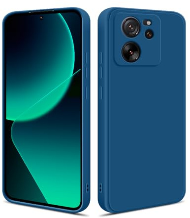 HSP Cover per Xiaomi 13T Pro, Custodia Silicone, Slim Case, Aderente, Blu | TPU morbido opaco, antiurto, antigraffio, tagli precisi, bordi rialzati, protezione telefono, phone e smartphone