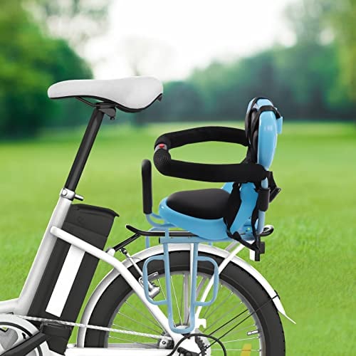 Kindersitz Fahrrad Hinten Sicherheits-Kindersitz Mit Pedal und Sicherheitsbügel, für Mountainbikes,Citybikes,Falträder, für Mountainbike bis 30 kg, von 8 Monaten bis 6 Jahren