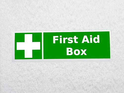 Generic Erste-Hilfe-Kasten-Aufkleber, wasserdicht, für den Außenbereich, Vinyl, 150 x 45 mm