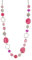 FULU AUTUMN Collana Lunga con Perline in Argento da Donna Collana Boho Lunga Bigiotteria Regali Compleanno per Lei(Hot pink)