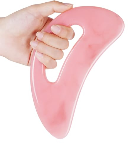 ACWOO Gua Sha Massagegerät mit Griff (Harz), Ganzkörper Guasha Cellulite Massage, Größeres Guasha Scraping Schabwerkzeug für Rücken Hals Gesicht Bein, Lymphdrainage Cellulite, Entfernung von Müdigkeit