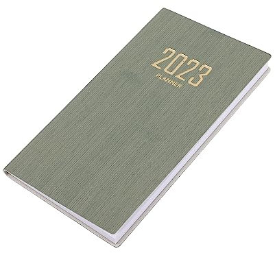 EXCEART Agendabuch 2023 Agenda Notizblock Datierter Planer 2023 Terminkalender Tagesplan-notizbuch Büro-notizblock Business-notizbuch Täglich Zielplaner Agenda-buch Papier Arbeit Einfach