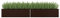 Homgoday Hochbeet für Garten, braun, 320 x 80 x 45 cm, aus verzinktem Stahl, Gartenmöbel, Pflanzgefäß für den Garten, Blumenkasten für den Außenbereich, Balkonkasten