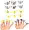ibasenice 48St Halloween-Geist- Halloween-Fingerpuppen Gruselige Fingerpuppen Kinder Fingerpuppen Spielzeug Fingerpuppen für Kinder Fingerabdeckung Requisiten