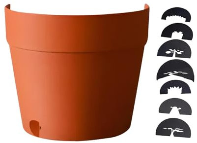 Nuyhgtr Pot de projection de lumière, pot de fleurs de cimetière, éclairage de pot de fleurs, lampe de cactus pop-up, lampe à trou noir, décoration de jardin unique, pot lumineux, pot de jardin,