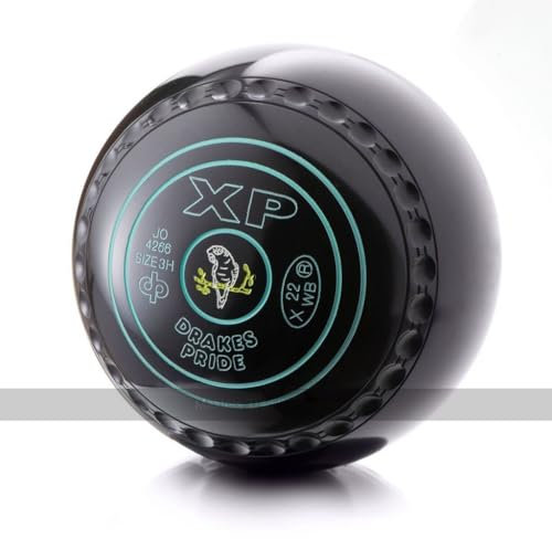 Drakes Pride XP Bowls - Black, Gripped (Set of 4) - Heavy Weight - Size 3