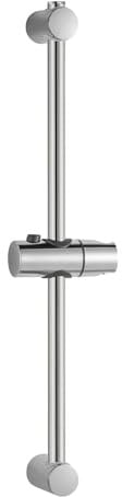 OFFO Duschset Duschstange Brausestange 70cm,Wandmontierte Duschstange,Verstellbarer Abstand 38 bis 66cm, Mit Handbrausenhalterung, Ersatz für Dusche,Chrom