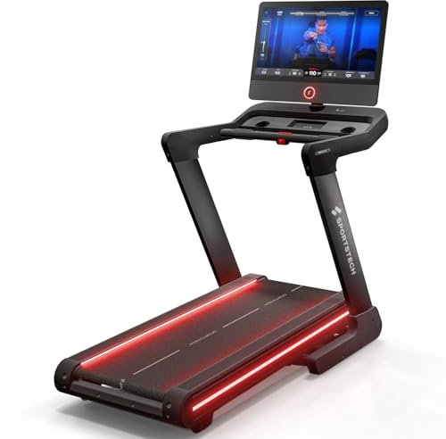 Sportstech Profi Laufband für Zuhause klappbar | Deutsche Qualitätsmarke | bis 20 km/h und Steigung, große Lauffläche, großes Touch-Display | 7 PS Motor