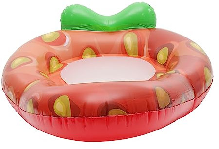 KOMBIUDA Schwimmbecken aufblasbare Pools Wasserliege im Pool Wassersattel aufblasbarer poolsitz Pool Liege aufblasbar aufblasbarer Wassersessel aufblasbarer Pool-Liegestuhl PVC Rosa