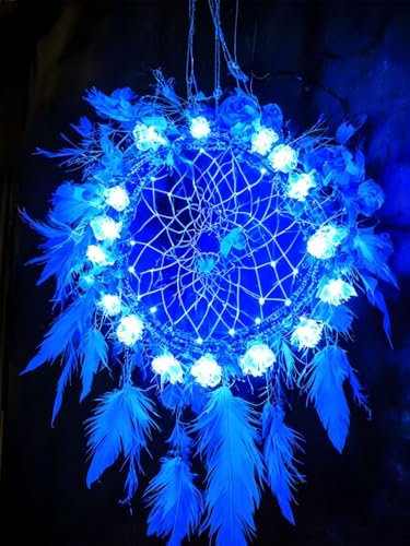 5D Diamond Painting Traumfänger für Erwachsene groß, Diamant Painting Bilder Feder, Vollbohrer Diamant Malerei DIY Strass Stickerei Kreuzstich Diamond Art Bastelset, Deko Wohnzimmer 40x50cm J-8