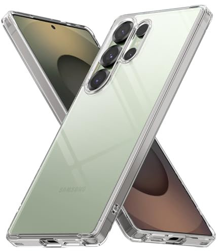 Ringke Fusion Compatibile con Cover Samsung Galaxy S25 Ultra, Calza a Pennello, Custodia Antiurto Trasparente con Buon Grip - Clear