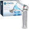 FONTES Waschtischarmatur Hoch 18 cm - Mischbatterie Waschbecken aus Messing und Zink mit Chrom-Finish - Wasserhahn Badezimmer mit Keramik Kartusche - Bad Armatur für Montageöffnung von 35 mm