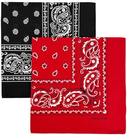 Vamqor Bandana aus weicher Baumwolle, 55,9 cm, für Damen und Herren