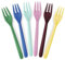 Rice Melamin Gabel 6er-Set - Show Your True Colors - Mehrfarbig Kindergabel Bruchsicher Campinggeschirr Melamingeschirr Kinderbesteck BPA-frei Länge: 14,5 cm