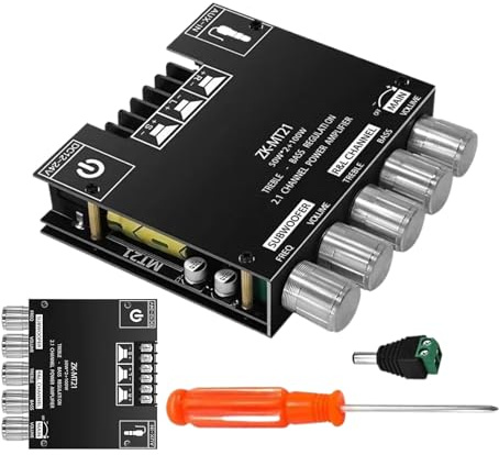 Carte D'amplificateur Audio – Amplificateur 2.1 Canaux, Module D'amplificateur De Puissance Audio, Pour Amateurs, Constructeurs, Techniciens, Ingénieurs, Maison, Voiture, Atelier, Garage Extérieur, Bu