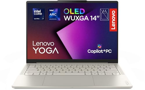Lenovo Yoga Slim 7 14ILL10 - Ordinateur Portable Copilot + 14'' OLED 60Hz (Intel Core Ultra 7 256V, RAM 16Go, SSD 1To, Windows 11 Home) Clavier rétroéclairé AZERTY FR - Seashell