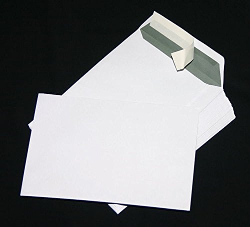200 St. Versandtaschen extra stark 120 gr. DIN A4 C4 weiß ohne Fenster Kuvert Haftklebend Briefumschläge HK