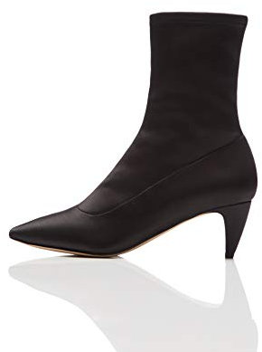 FIND Stretch Kitten Heel - stivaletti Donna, Nero (Black Black), 40 EU