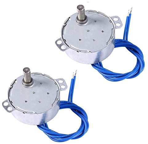 2PCS Synchronous Synchron Motor 50/60Hz AC 100~127V 4W 2.5-3RPM/MIN CCW/CW For Hand-Made, School Project, Model or Guide Motor (2.5-3RPM)