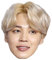 empireposter Bangtan Boys BTS - Jimin - Papp Maske aus hochwertigem Glanzkarton mit Augenlöchern, Gummiband - Größe ca. 30x21 cm - Prominentenmaske, Funmaske