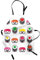ABAKUHAUS Sushi Kochschürze, Kawaii Art Sushi, Unisex-Küchenlätzchen mit verstellbarem Hals für Kochen Gartenarbeit, 67 cm x 80cm, Grau Magenta
