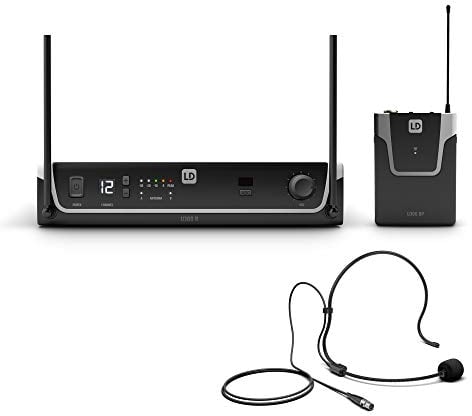 LD Systems U306 BPH - Funksystem mit Sender/Empfänger, Bodypack und Headset, 655-679 MHz, schwarz