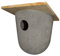 Ryom Nisthöhle aus Bambus/Kunstharz, Vogelnistkasten, 18,5x18,5x20cm, Einflugloch 32mm