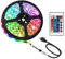 ACONDE - Striscia LED, striscia con luci LED USB, 3 metri, con telecomando a 24 tasti, retroilluminazione per TV, classe energetica A+