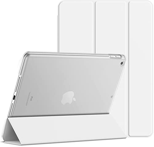 JETech Hülle für iPad 9 8 7 (10,2 Zoll, Modell 2021 2020 2019, 9. 8. 7. Generation), Auto Schlafen Wachen (Weiß)