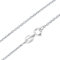 DALARAN 16 Inch Silver Chain Necklace Sterling Silver Cable Chain Necklaces 0.7mm