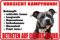 Blechschild 20x30cm Vorsicht Kampfhund bekämpft schlechte Laune Langeweile Depresionnen Liebes Kummer Einsamkeit Betreten auf eigene Gefahr Tierliebe Ironie