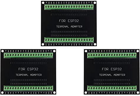 3Pcs ESP32 Breakout Board GPIO 1 in 2 für ESP-32S 38PIN Terminal Screw Board Kompatibel mit ESP32 ESP-WROOM-32 Microcontroller Development Board