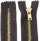 Aerzetix - C61214 - Set di 2 Cerniere Non separabili 12cm in Metallo - Cerniera Lampo - Colore Marrone Scuro - Cucito pelletteria Borse Gonna Abito Vestiti Pantaloni merceria
