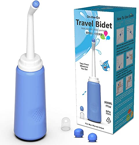 Portable Washer Bottle Bidet Handheld Personal Toilet Cleaner Hygiene Bottle Travel Bidets Bottle 500ml
