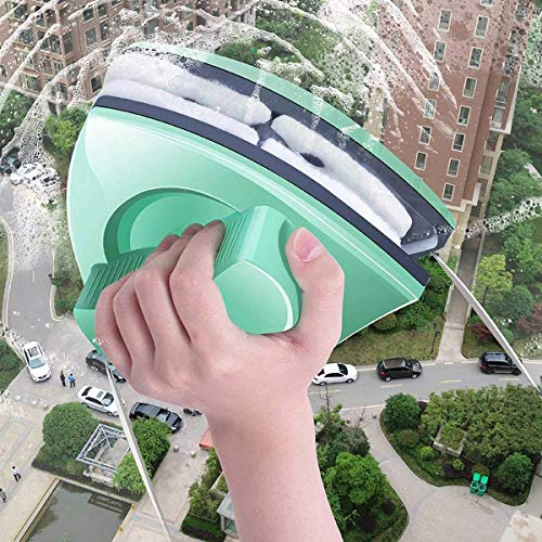 Ensemble de 39 pièces, Nettoyeur de vitre magnétique Double Face, Nettoyeur d'essuie-Glace pour aspirateur de fenêtre de Grande Hauteur 5-35 mm d'épaisseur