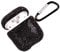 Custodia scintillante per AirPods con portachiavi, protettiva antiurto con strass, compatibile con custodia di ricarica AirPods 2 e 1 (nero)