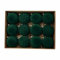 Valcatch Velvet Christmas Balls Ornaments for Tree, Set of 12 - Farmhouse Bauble Hanging Decoration for Xmas Tree (Green)