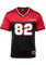 Gorilla Wear Trenton Football Jersey – V-Ausschnitt Football Bodybuilding Jersey Polyester (DE/NL/SE/PL, Alphanumerisch, L, Regular, Regular, Schwarz/Rot)