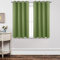 Joydeco Blackout Curtains for Bedroom 46 x 54 Inch, Eyelet Thermal Insulated Energy-saving Drapes for Room Darkening Light Filtering, Short Window Treatments 54 Inch Drop, 2 Panels - Green