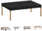 SIMPHAUS Abdeckung Gartentisch Winterfest Abdeckhaube für Gartentisch Abdeckhaube Gartenmöbel TischAbdeckplane Wasserdicht Gartenmöbel Winddicht Plane Tischplatte 420D Oxford Gewebe 210x100x15cm