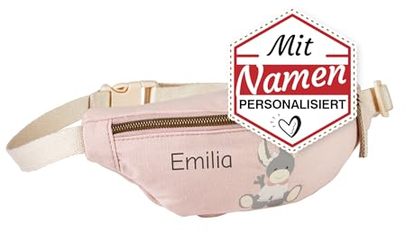 Sterntaler Hip Bag/Bauchtasche für Mädchen mit Namen personalisiert/Bestickt, Emmi Girl Gürteltasche/Hüfttasche als Geschenkidee zum Geburtstag