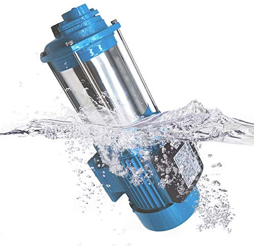 Pompe à eau, Pompe Centrifuge en Acier, Inoxydable Pompe Centrifuge, Pompe de jardin pompe centrifuge 1300W, Pompe centrifuge auto amorçante 4000 L/h 9.8bar