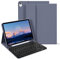 zoyu Hülle mit Tastatur für iPad Air 11 Zoll 2025/2024, für iPad Air 5./4. Generation 10,9 Zoll 2022/2020, Magnetisch Abnehmbarer, Bluetooth Deutsche Tastatur QWERTZ, Violett