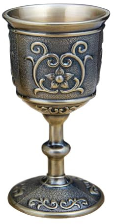 Rudiaoa Kelch Weinkelch Vintage Gravur Blume Dekor für Zuhause Party Dekoration