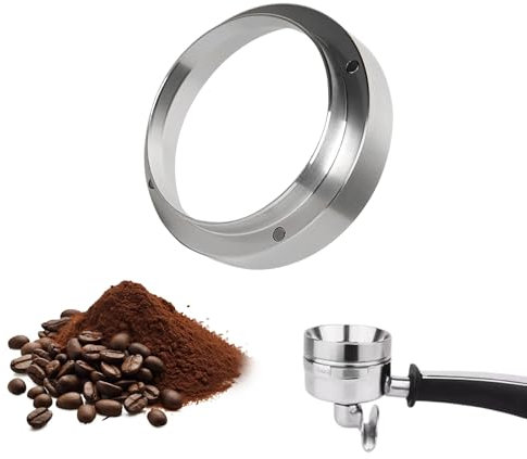 Kaffee Dosierring 51mm Siebträger Zubehör Espresso Dosierring Fülltrichter Aluminium Dosiertrichter Kompatibel mit EC680 EC685, Barista Zubehör, Kaffeedosierring